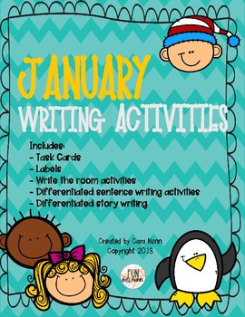 Preview of January Writing Activities