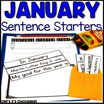 January Writing Activity: Interactive Sentence Starters by Mrs V's ...