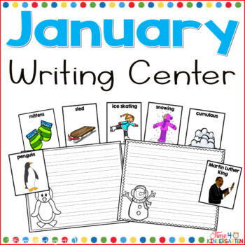 Preview of January Writing Center for Kindergarten and First Grade