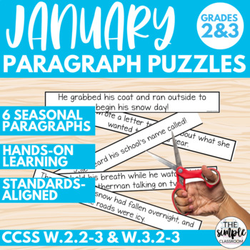 Preview of January Writing Center | Paragraph Writing Lesson
