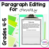 January Writing: Daily Paragraph Editing Worksheets, New Years