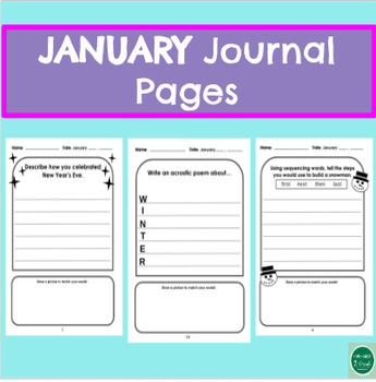 Preview of January Writing Journal