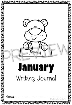 January Writing Journal (booklet) by Mrs Smiths Classroom Creations