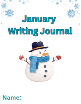 Preview of January Writing Journal with Prompts