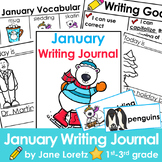 January writing prompts, Daily writing journal, 1st grade,