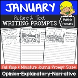 January Writing Picture Prompts | January Journal Prompts 