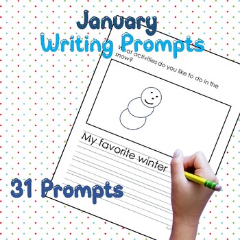 January Writing Prompt Pages - Writing activities - No Prep | TPT