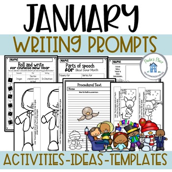 January Writing Prompts by Paula's Place Teaching Resources | TpT
