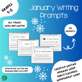 January Writing Prompts/Creative Writing - NO PREP!
