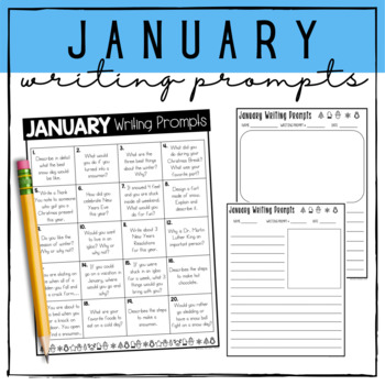 January Writing Prompts (FREEBIE!) by Learning at the Literacy Lab