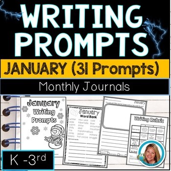 January Writing Prompts for Kindergarten - 3rd January Journal | TpT