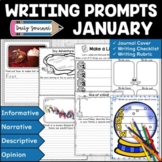January Writing Prompts | January Themed Writing Journal