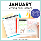 January Writing Prompts: Writing Mini-Lessons K-2