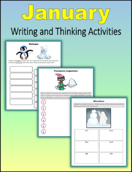 Preview of January - Writing and Thinking Activities