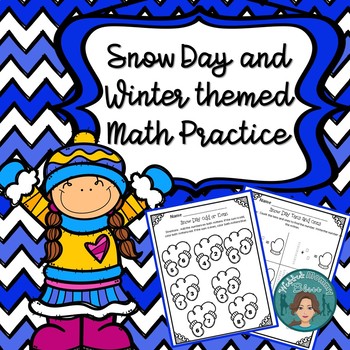 January and Snow themed Morning work Themed Math for First Grade