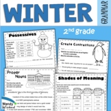 January and Winter Grammar Worksheets for 2nd grade Langua