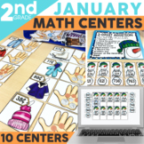 Winter Math Activities & January Math Centers for 2nd Grad