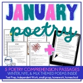 January poems, Winter reading comprehension 4th & 5th grad