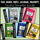 Second Semester Math Journal Prompts Bundle Second Grade