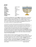 Janucá Lectura y Cultura: Chanukkah / Hannukah Spanish Cul