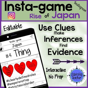 Preview of Japan Activity - Instagram (Editable Insta-game)