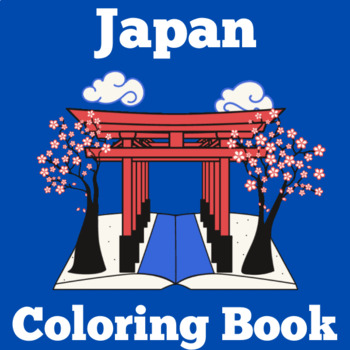 Preview of JAPAN COLORING SHEETS PAGES BOOK Pre-K, Kindergarten 1st Grade 