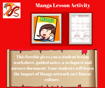 Preview of Japan Artwork: Manga Lesson Activity Freebie