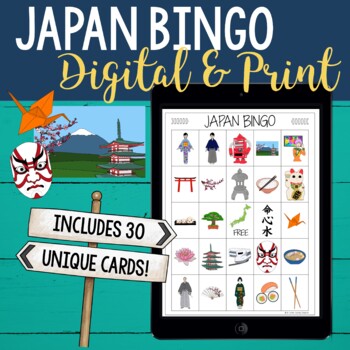 Preview of Japan Bingo Game | Digital + Print