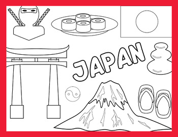 Preview of Japan Coloring Page