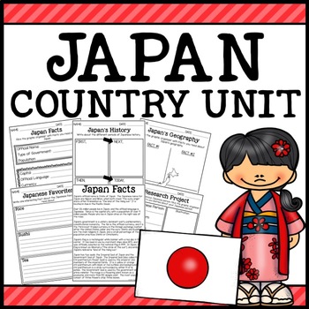 Preview of Japan Country Social Studies Complete Unit