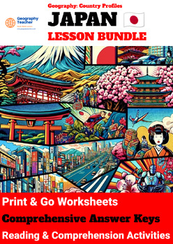 Preview of Japan Country Study (9-Lesson Geography Bundle)
