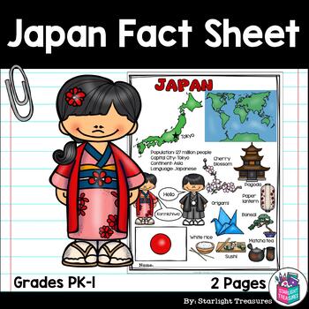 Preview of Japan Fact Sheet for Early Readers