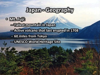 Japan PowerPoint - Geography, History, Government, Culture, Economy ...