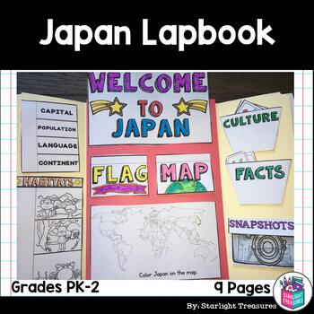 Preview of Japan Lapbook for Early Learners - A Country Study