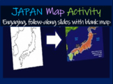 Japan Map Activity: fun, easy, engaging follow-along 30-sl