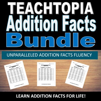 Preview of Addition Facts Bundle Math Addition Facts Timed Math Fact Quizzes