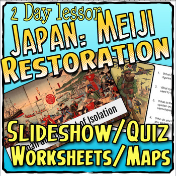 Preview of Japan Modernizes Presentation: Meiji Restoration, Primary Source Activity