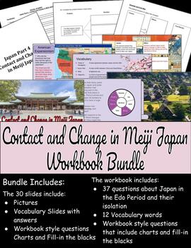 Preview of Japan Part 4 - Contact and Change in Meiji Japan - Workbook Bundle