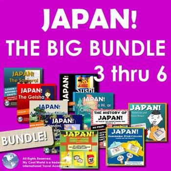 Preview of Japan! The BIG Bundle Grades 3 to 6—Crafts, Lessons & Activities