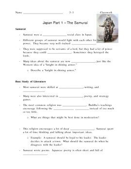 Preview of Japan - The Samurai