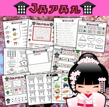 Preview of Japan Themed Activity Set