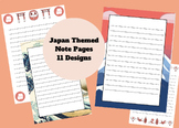 Japan Themed Border Note Taking Letter Writing Pages Sheet