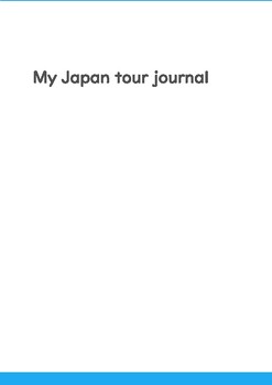 Preview of Japan Travel Journal