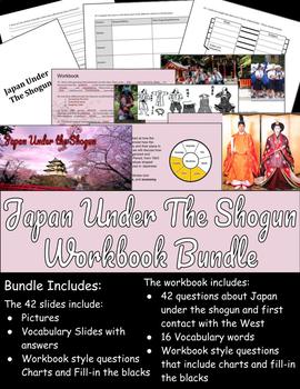 Preview of Japan Part 2 - Japan Under The Shogun Workbook Bundle
