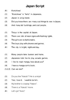 Japan Unit Discovery Workshop 15 Pages Song Script Diy Vocab