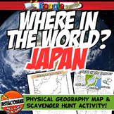 Japan Where in the World Scavanger Hunt & Map Physical Geography