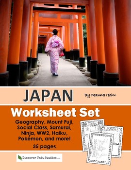 Preview of Japan Worksheet Set