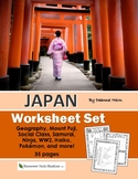 Japan Worksheet Set