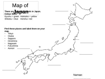 Preview of Japan mapping activity