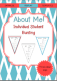 Japanese: ABOUT ME student bunting